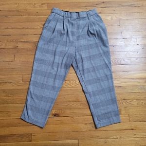 COPY - H&M GREY Plaid High Waisted Pants